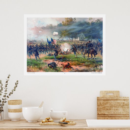 Battle of Antietam Thure de Thulstrup 1887 Restore ポスター (キッチン)