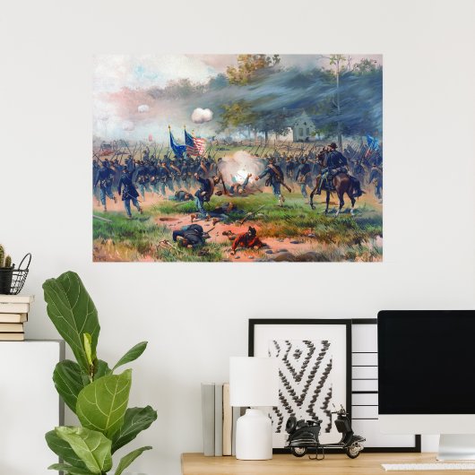 Battle of Antietam Thure de Thulstrup 1887 Restore ポスター (ホームオフィス)