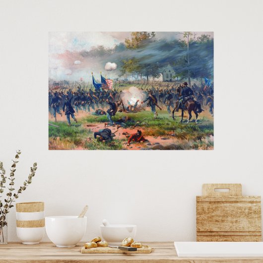 Battle of Antietam Thure de Thulstrup 1887 Restore ポスター (キッチン)