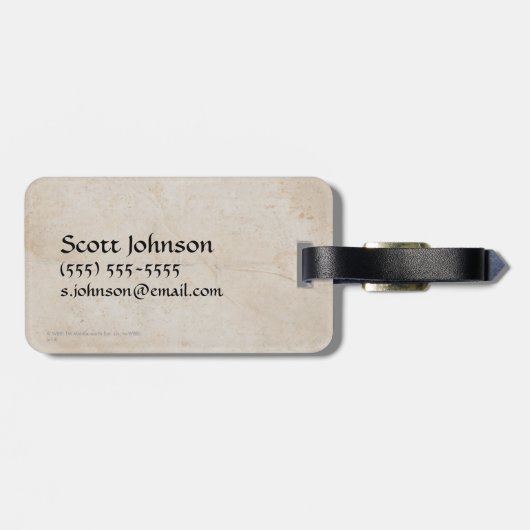 BATTLE OF FIVE MAINS™ロゴ ラゲッジタグ (裏面横)