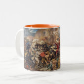Battle of Grunwald (Medieval Military Scene) (War) ツートーンマグカップ (正面左)