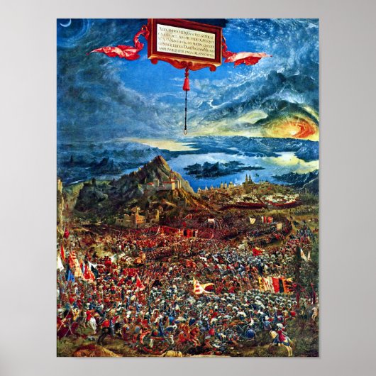 Battle Of Issus By Albrecht Altdorfer ポスター (正面)