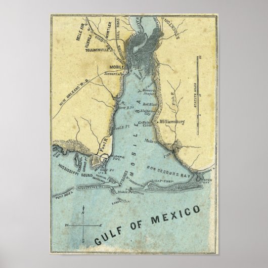 Battle of Mobile Bay ポスター (正面)