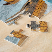 Battle of Myeongnyang from THE TURTLE SHIP 11"x14" ジグソーパズル (側面)