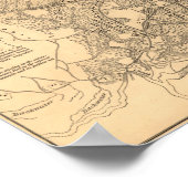 Battle of Shiloh - Civil War Panoramic Map ポスター (角)