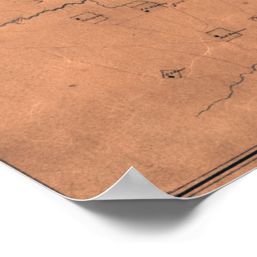 Battle of Shiloh - Civil War Panoramic Map 2 ポスター (角)