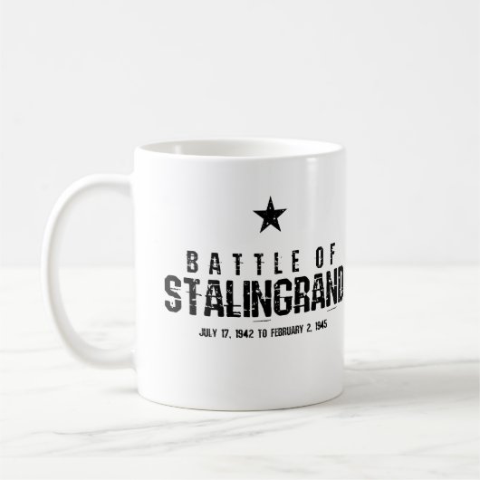 Battle of Stalingrad WW2 コーヒーマグカップ (左)