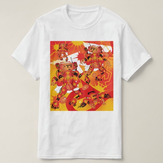 Battle of the Hiphop Robots  Tシャツ (デザイン正面)