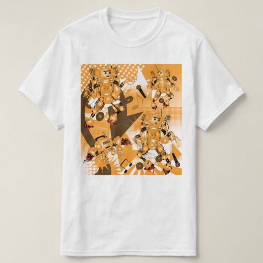 battle of the Hiphop Robots  Tシャツ (デザイン正面)