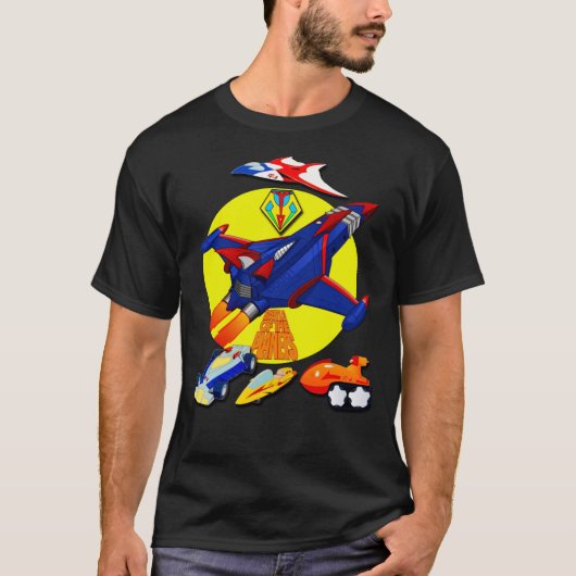 Battle of the Planets Gatchaman Vehicle Logo Class Tシャツ (正面)