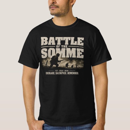 Battle of the Somme - WW1 Tシャツ (正面)