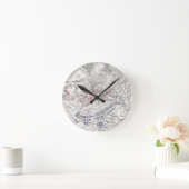 Battle of Waterloo, 1815年6月18日， Sheet 1st (eng) ラウンド壁時計 (ホーム)