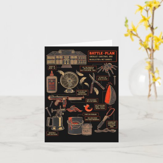 Battle Plan 90 Checklist Christmas  カード (黄色い花)