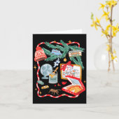 Battle Plan Funny Christmas Home Kids Hand Dawn Al カード (黄色い花)