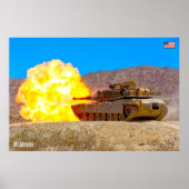 BATTLE TANK – M1 Abrams ポスター (正面)