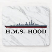 Battlecruiser Hood Mousepad マウスパッド (正面)