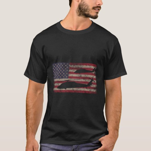 Battlefield Aircrafs By Maljonic Uh-60 Black Hawk Tシャツ (正面)