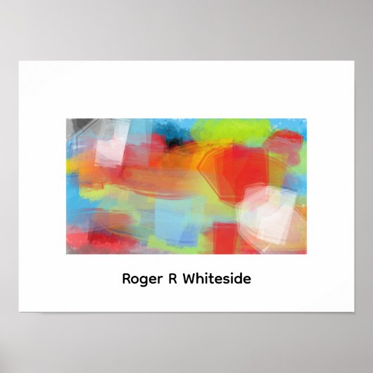 Battlehear abstract art by Roger R Whiteside ポスター (正面)