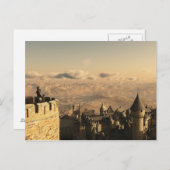 Battlementsを守っている孤独な騎士 ポストカード (正面/裏面)