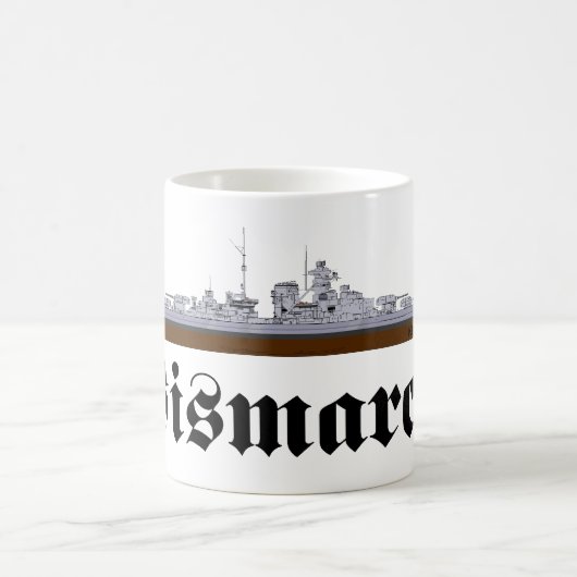 Battleship Bismarck コーヒーマグカップ (中央)