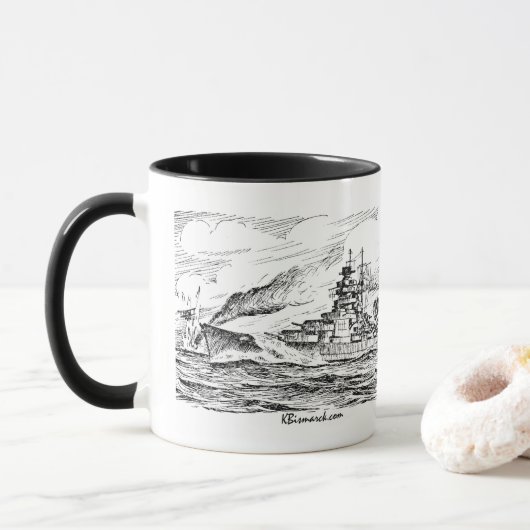 Battleship Bismarck Mug マグカップ (ドーナツ)