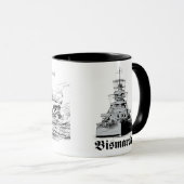 Battleship Bismarck Mug マグカップ (正面右)