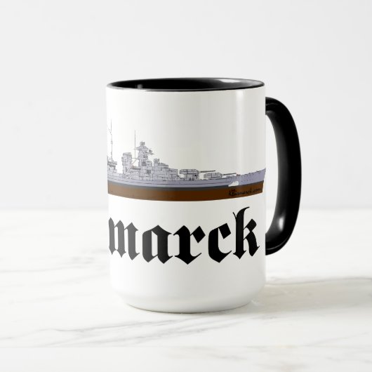 Battleship Bismarck Mug マグカップ (正面右)