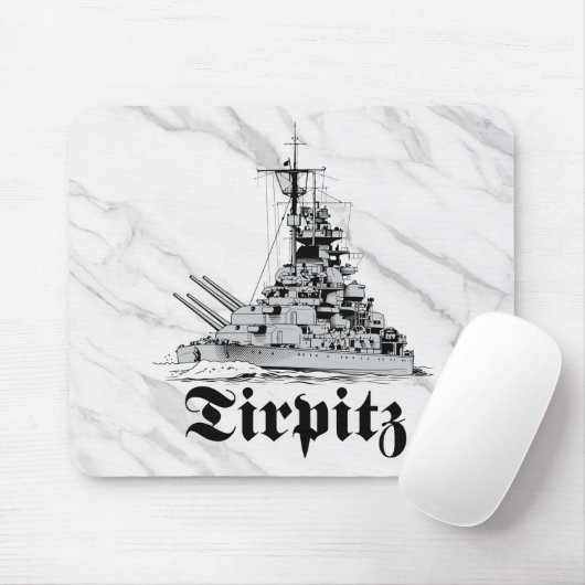 Battleship Tirpitz Mousepad マウスパッド (マウス)