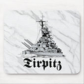 Battleship Tirpitz Mousepad マウスパッド (正面)
