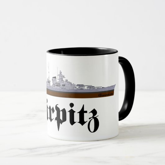 Battleship Tirpitz Mug マグカップ (正面右)