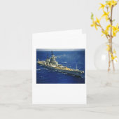 Battleship Uss New Jersey  カード (黄色い花)