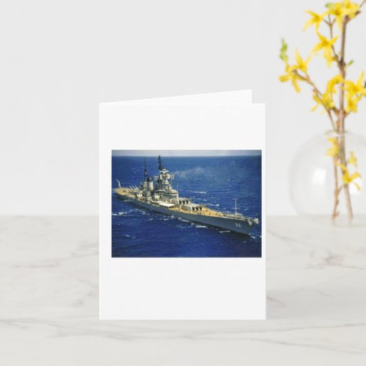 Battleship Uss New Jersey  カード (黄色い花)