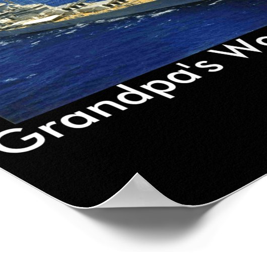 Battleship Uss New Jersey  ポスター (角)