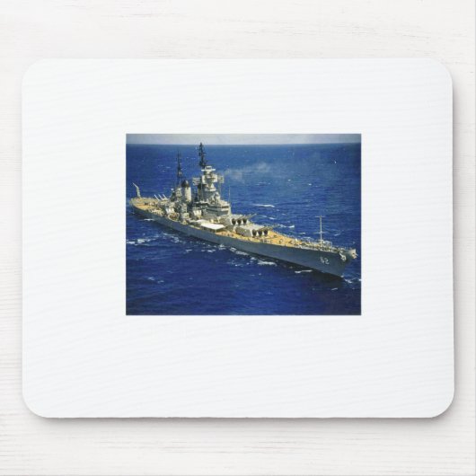 Battleship Uss New Jersey  マウスパッド (正面)