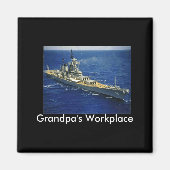 Battleship Uss New Jersey  マグネット (正面)