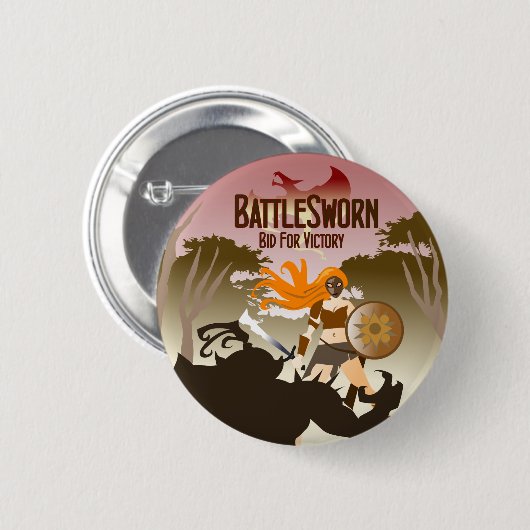 Battleswornボタン 缶バッジ (正面&裏面)