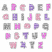 BATTY - A to Z - '小文字' シール (正面)