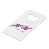 Batty About Youこうもり クレジットカード栓抜き (裏面アングル)