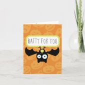 Batty for You Halloween カード (正面)