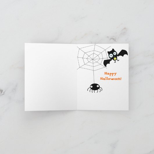 Batty for You Halloween カード (内部)