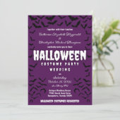 Batty Halloween Costume Party Wedding Invitation 招待状 (スタンド正面)