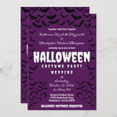 Batty Halloween Costume Party Wedding Invitation 招待状 (正面/裏面)