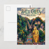 Batu Caves Malaysia ポストカード (正面/裏面)