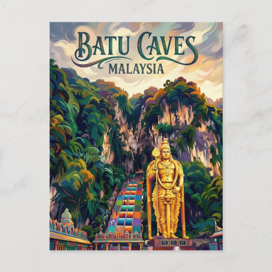 Batu Caves Malaysia ポストカード (正面)