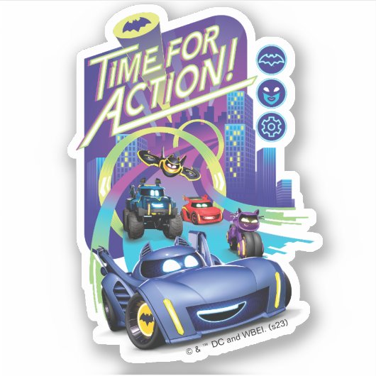 Batwheels™ – アクション時間 シール (正面)