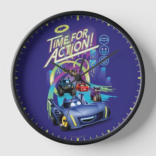 Batwheels™ – アクション時間 壁時計 (正面)