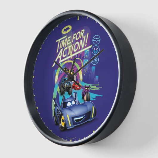Batwheels™ – アクション時間 壁時計 (傾斜)