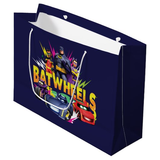 Batwheels™スーパーヒーローチーム ラージペーパーバッグ (正面アングル)