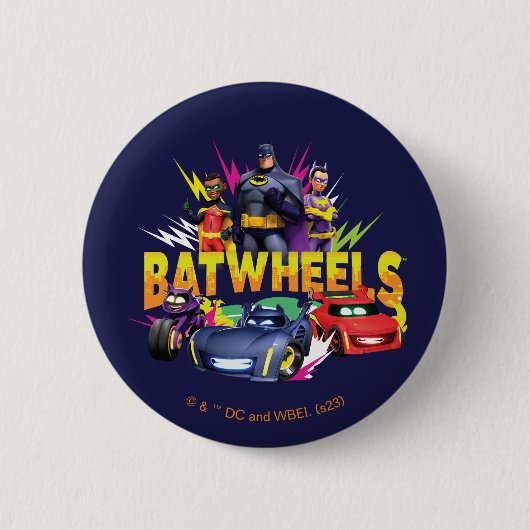 Batwheels™スーパーヒーローチーム 缶バッジ (正面)