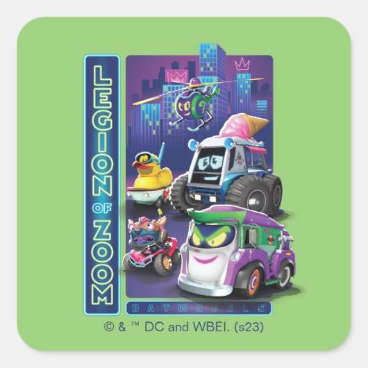 Batwheels™ – ズームのレギオン スクエアシール (正面)